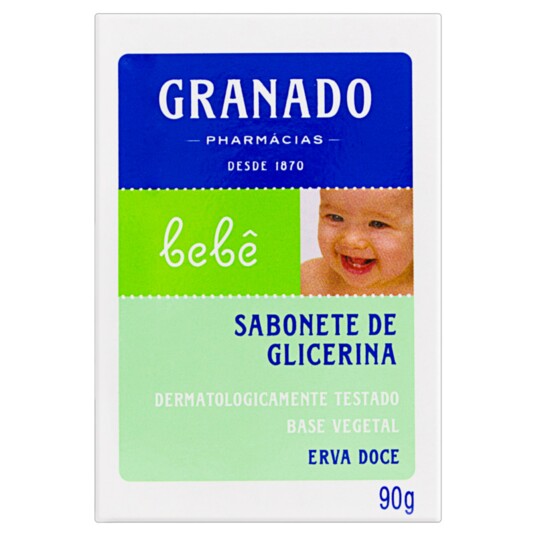 Sabonete Barra Bebe Granado 90g Erva Doce