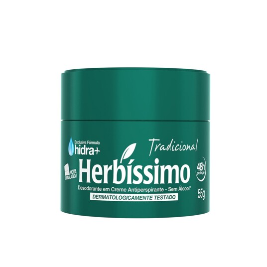 Desod.creme Herbissimo 55g Tradicional