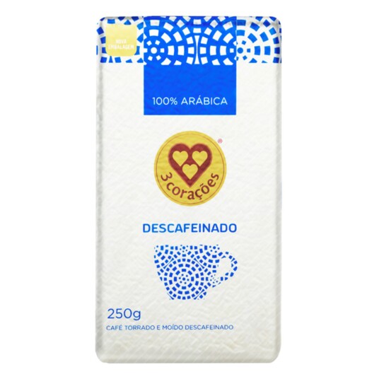 Cafe Descaf.3 Coracoes 250g Vacuo