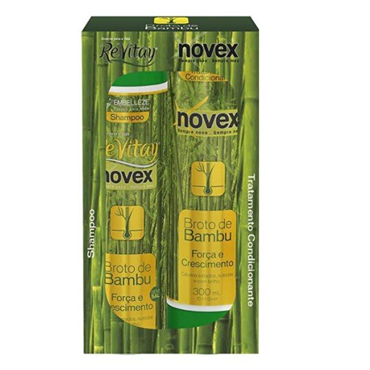 Kit Sh.+cond.novex 2x300ml Broto de Bambu