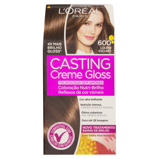Tintura Casting C.gloss Loreal Un 6.0 Louro Escu.