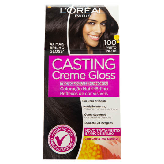 Tintura Casting C.gloss Loreal Un 100 Preto Noite