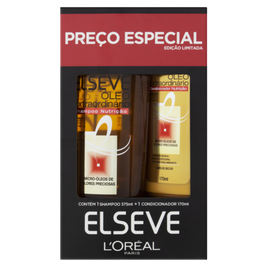 Kit Sh.+cond.elseve 375+170ml Oleo Extraordin