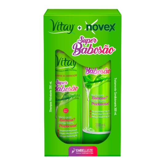 Kit Sh.+cond.novex 2x300ml Babosao