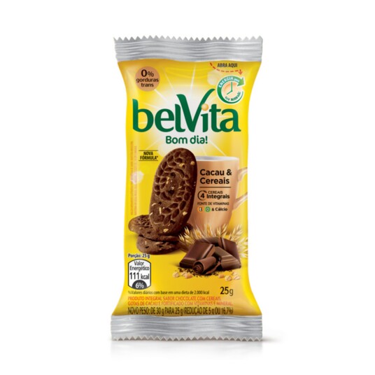 Biscoito Belvita 75g Cacau/cereais