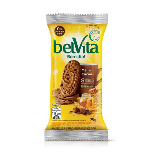 Biscoito Belvita 75g Mel/cacau