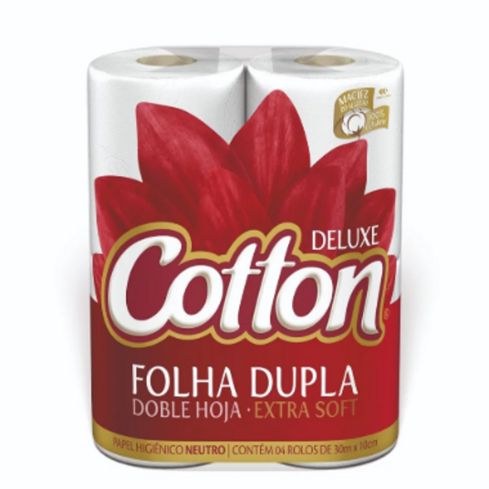 Papel Hig.f.dupla Cotton 30m Neutro X4