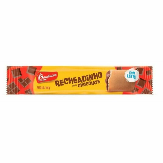 Biscoito Rech.bauducco 104g Choco.