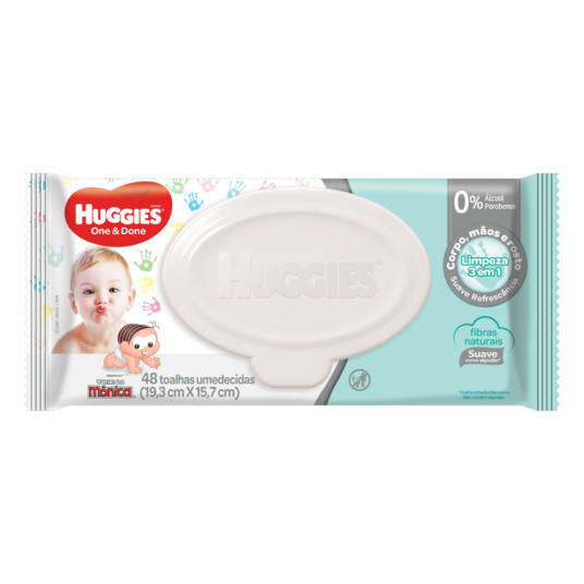 Toalhas Umed.huggies 48un Classic Refres.