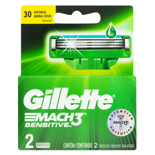 Carga Gillette Mach3 Sensitive C/2