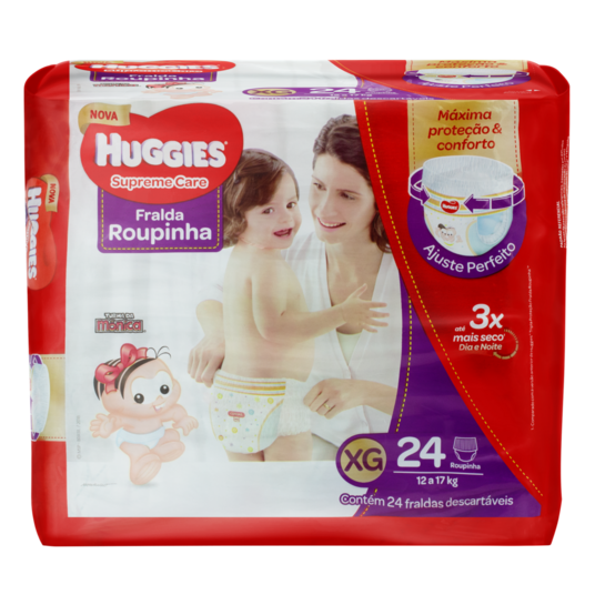 Fralda Desc.roup.huggies Supre.mega 24un Xg