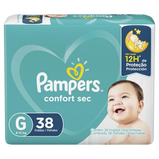Fralda Desc.pampers Confort Sec Meg 38un G