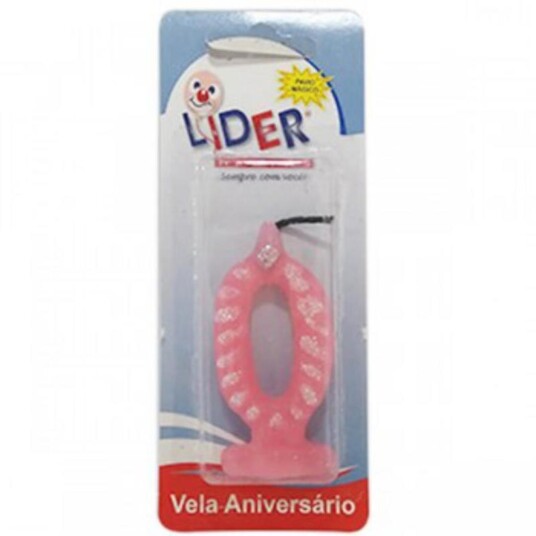 Vela Lider Un Rosa N-0