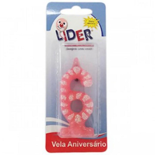 Vela Lider Un Rosa N-6