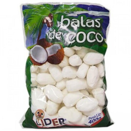 Bala de Coco Lider 400g