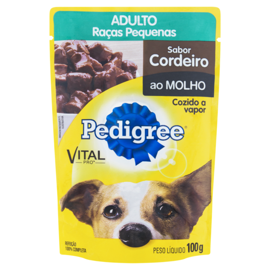 Racao Pedigree 100g Cordeiro Ao Mol