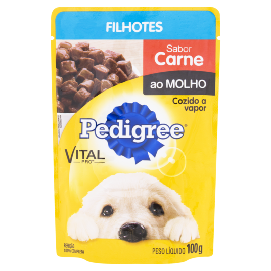 Racao Pedigree 100g Filhote Carne