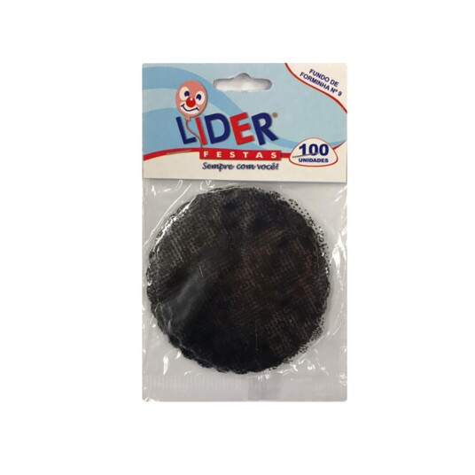 Fundo P/forminha Lider 100un Preta N-9