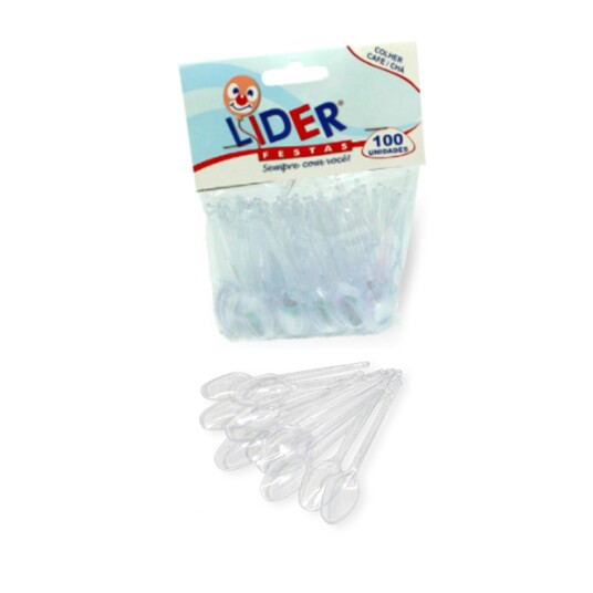 Colher Desc.lider 100un Cristal