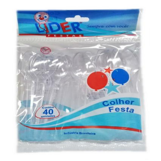 Colher Desc.lider 40un Cristal