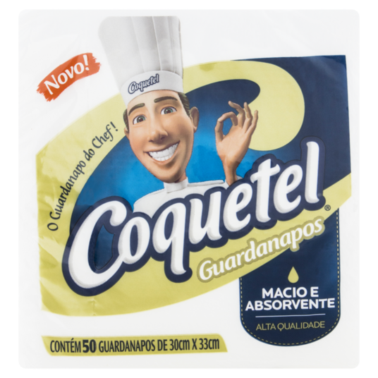 Guardanapo Coquetel 50un 30x33cm