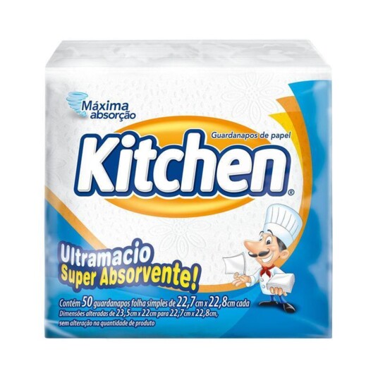 Guardanapo Kitchen 50un 22,7 X 22,8cm