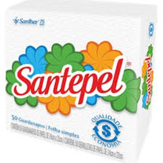 Guardanapo Santepel 50un 24x22cm