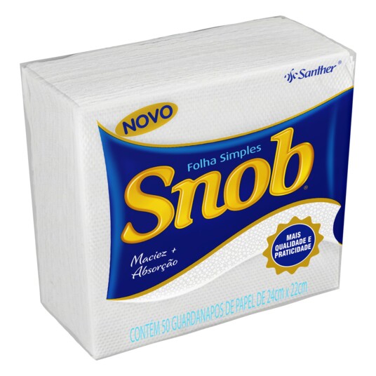 Guardanapo Snob 50un 24x22cm