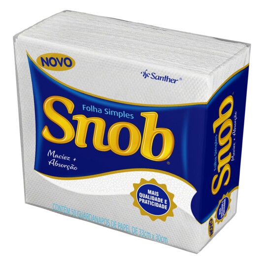 Guardanapo Snob 50un 33x30cm