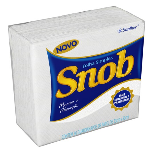 Guardanapo Snob 50un 33x30cm
