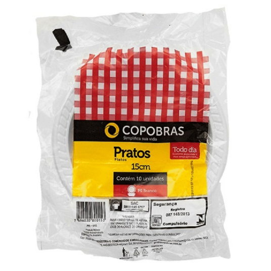 Prato Raso Copobras 10un Pr 15