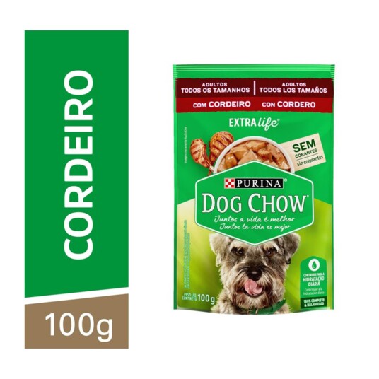 Racao P/caes Dog Chow 100g Cordeiro