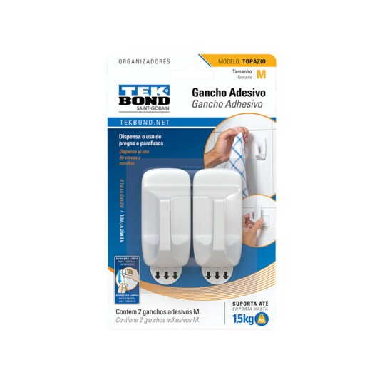 Gancho de Plastico Tekbond Un Topazio M