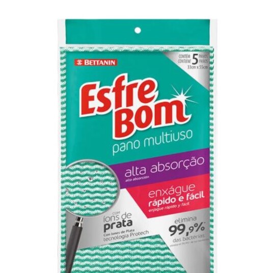 Pano Multiuso Esfrebom C/5un