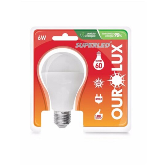 Lampada Ourolux 1un Super Led 6w