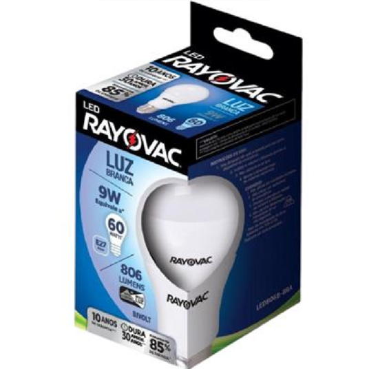 Lampada Rayovac Un Led 9w Luz Bran