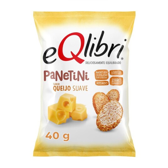 Biscoito Panetini Eqlibri 40g Queijo Suave
