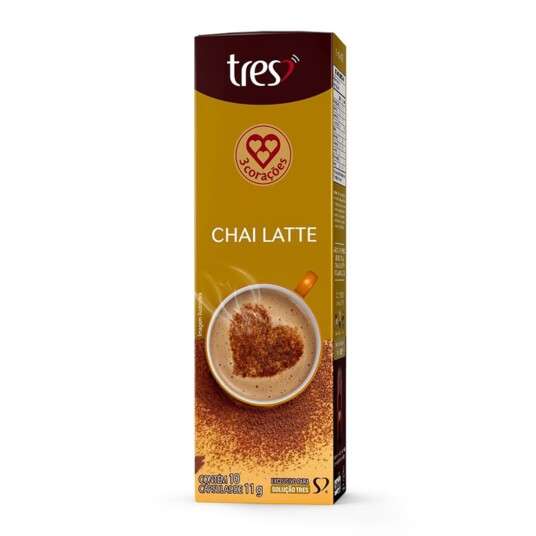 Caps.cha 3 Coracoes 105g C.latte C/10un