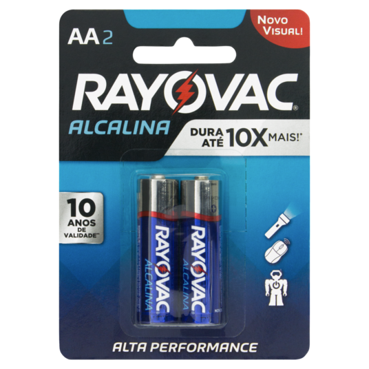 Pilha Rayovac Alcalina 2un Pequena Aa