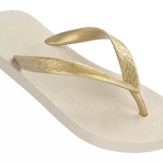 Chinelo Classica Ipanema Bege Ouro