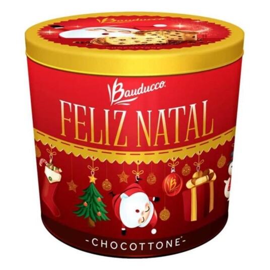 Chocottone Bauducco 750g Prateada Lata