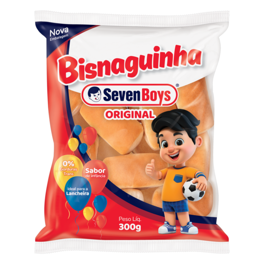 Pao Bisnaguinha Seven Boys 300g Tradicional
