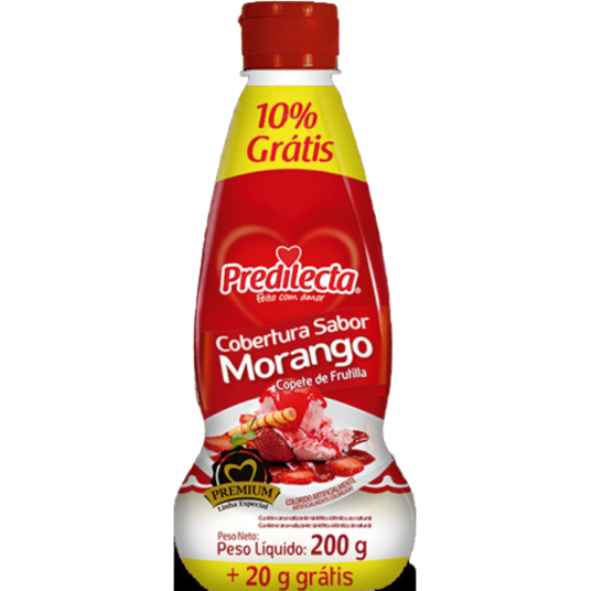 Cobertura P/sorv.predilecta 200g Morango