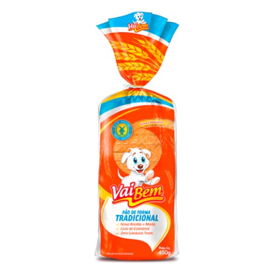 Pao de Forma Vaibem 450g Tradicional