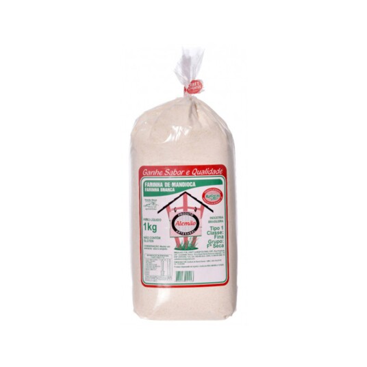 Farinha de Mandioca Alemao 1kg Branca