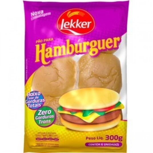 Pao Hamburguer Lekker 300g