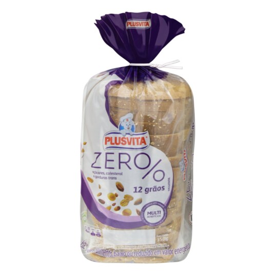 Pao de Forma Plusvita 350g 12graos Zero