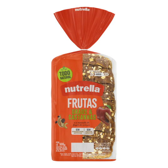 Pao Supreme Nutrella 500g Frut.gr.castanh