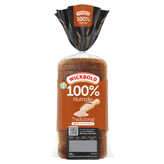 Pao de Forma Integ.wickbold 350g 100% Integral