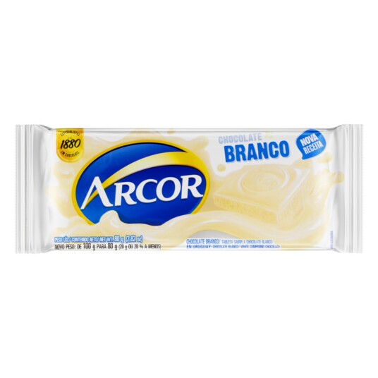 Chocolate Arcor 80g Branco